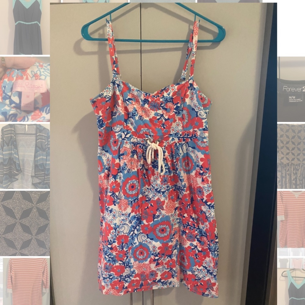 Lilly Pulitzer Stretch Shift Printed Dress. Size M